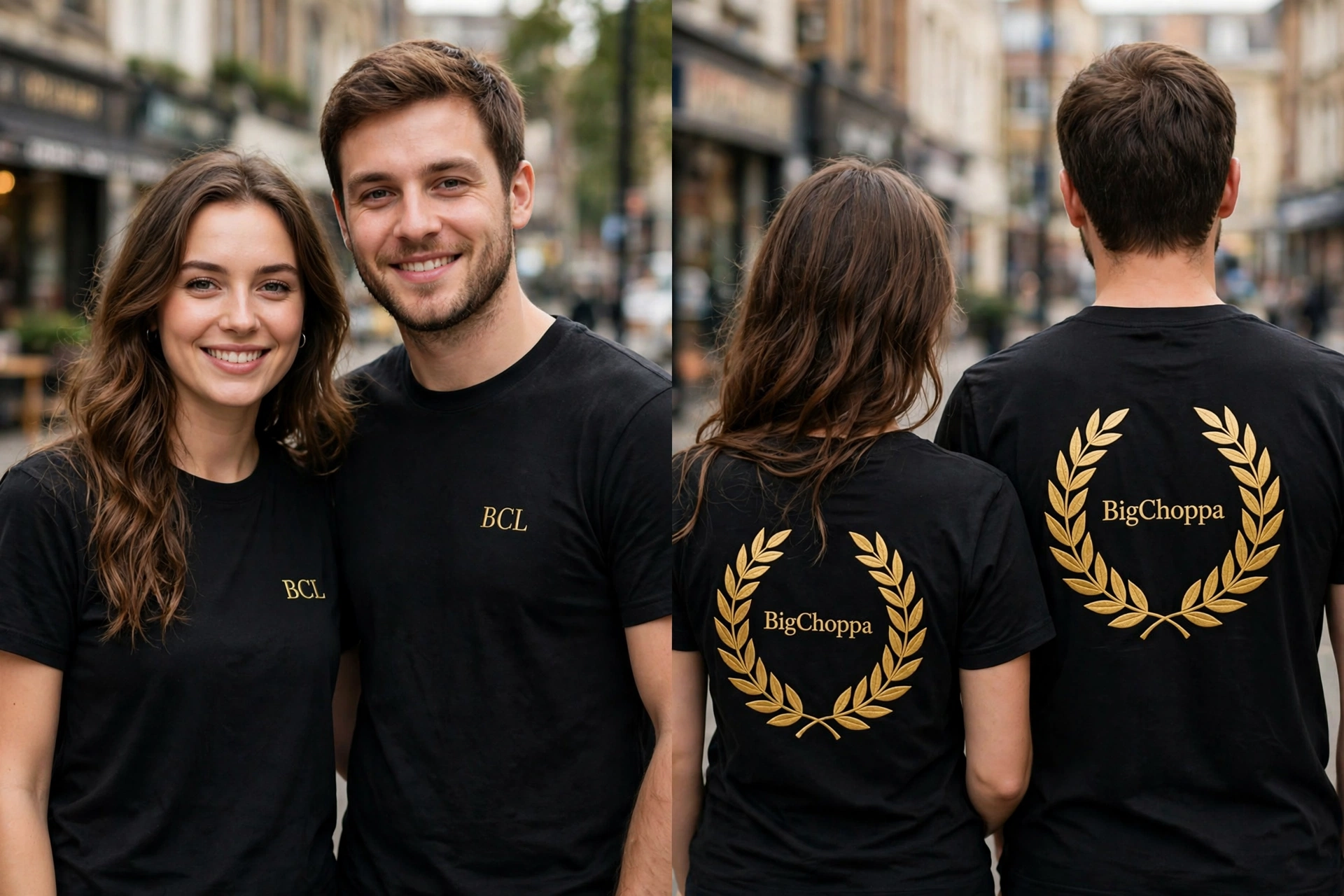 Couple Tees — All Black