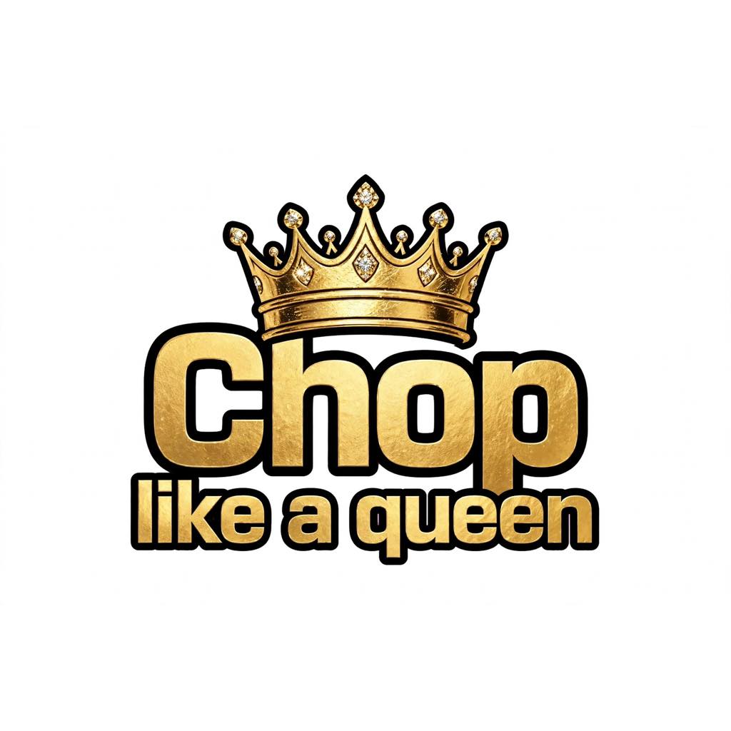 Chop Like A Queen — Crown Gold